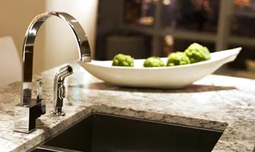 Kitchen island setup