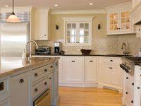 White kitchen units