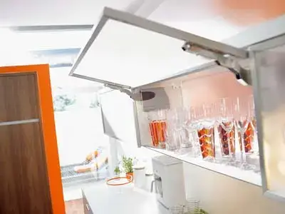 Popular Kitchen Cabinet Colours in Vancouver Right Now 13 Modern kitchen with glassware storage