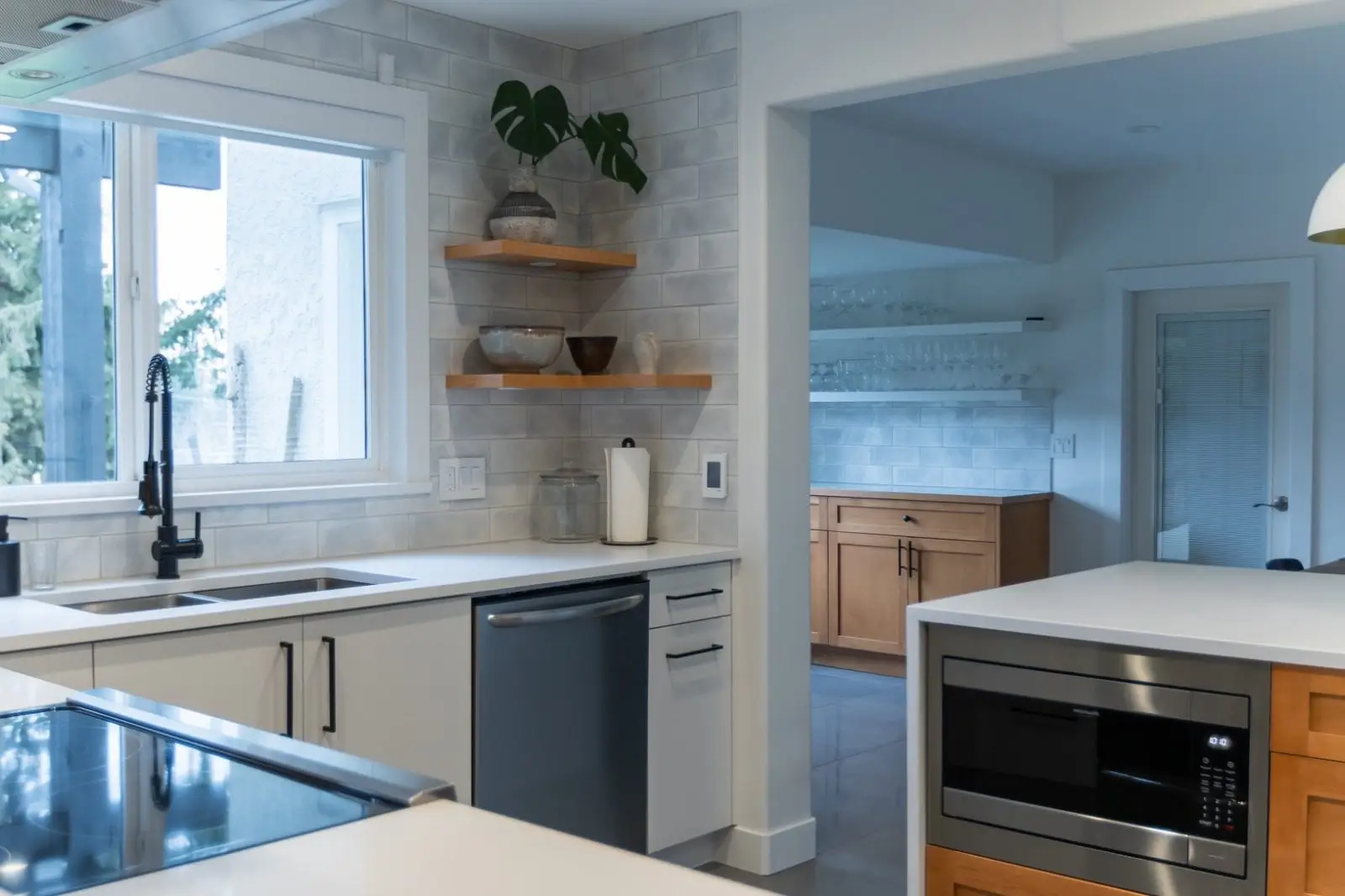 Modern kitchen with sleek design.